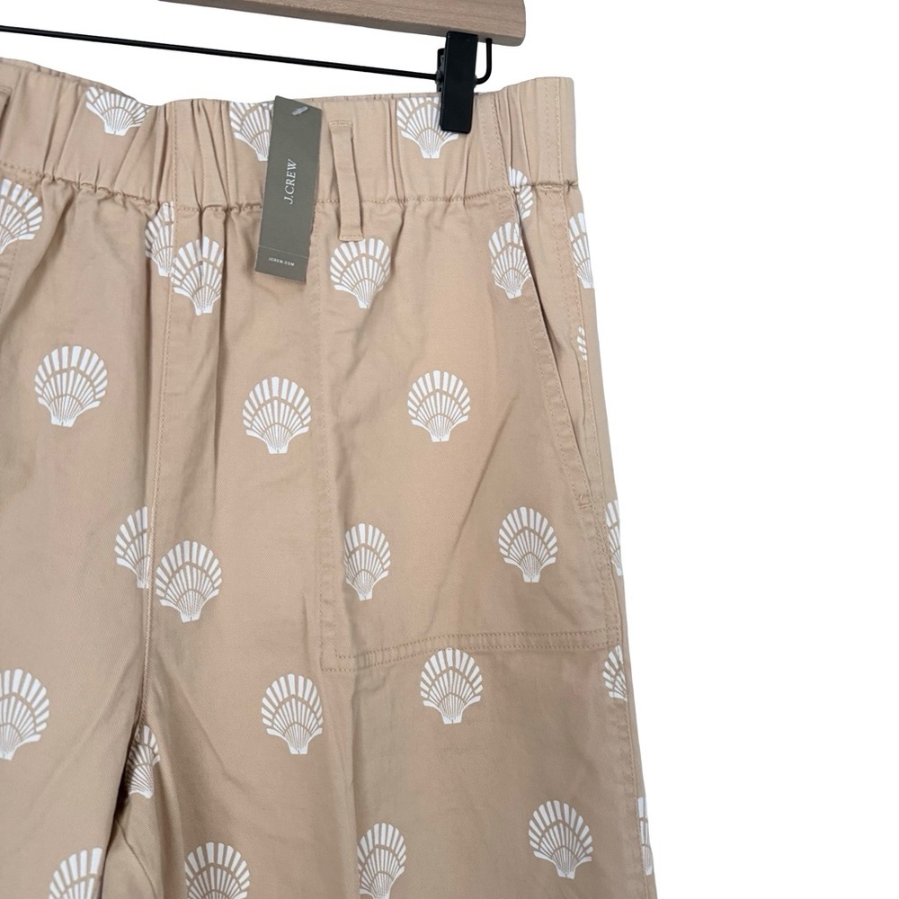 NWT J. Crew Pull On Wide Leg Chino Pants Sz L - Picture 4 of 8